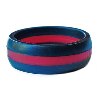 Thin red line silicone on sale rings